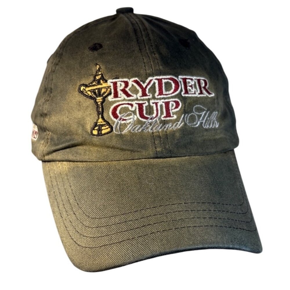 Ryder Cup 2004 Oakland Hills Hat Green Beige Baseball Cap By Ahead READ